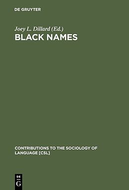 Livre Relié Black Names de 