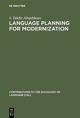 Livre Relié Language Planning for Modernization de S. Takdir Alisjahbana