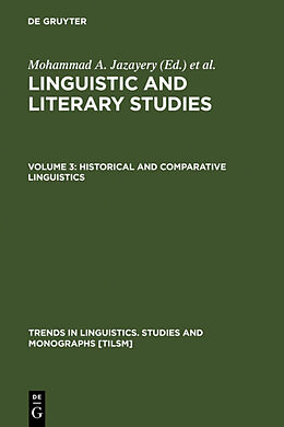 Livre Relié Historical and Comparative Linguistics de 
