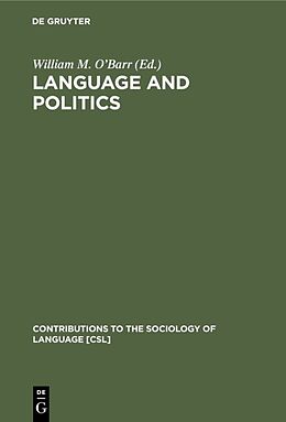 Livre Relié Language and Politics de 