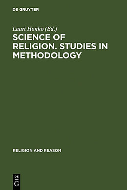 Livre Relié Science of Religion. Studies in Methodology de 