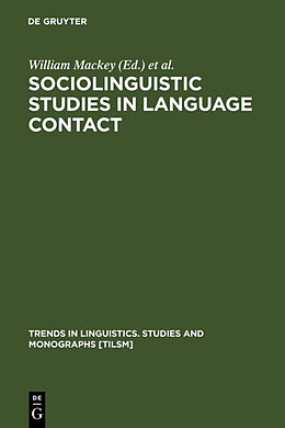 Livre Relié Sociolinguistic Studies in Language Contact de 