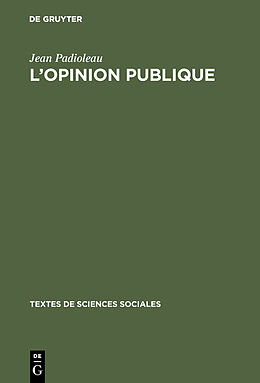 Livre Relié L'opinion publique de Jean Padioleau