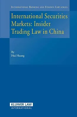 E-Book (pdf) International Securities Markets von Hui Huang