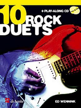 Kartonierter Einband 10 Rock Duets + Playalong CD von Ed Wennink