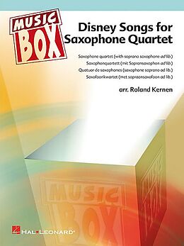  Notenblätter Disney Songs für 4 Saxophone (AATBAR)
