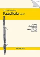Jan van Beekum Notenblätter Fagotterie vol.1 Speel-studieboek