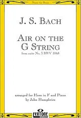  Notenblätter Air on the G String from The Suite BWV1068