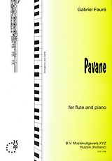 Gabriel Urbain Fauré Notenblätter Pavane für Flöte und