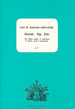 Carl Reinecke Notenblätter Octett op.216 for flute, oboe