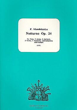 Felix Mendelssohn-Bartholdy Notenblätter Notturno op.24 für Bläserensemble