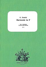 Gioacchino Rossini Notenblätter Harmonie F-Dur