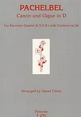 Johann Pachelbel Notenblätter Canon and Gigue in D