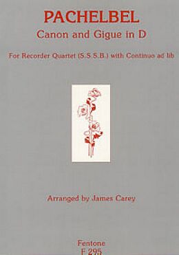 Johann Pachelbel Notenblätter Canon and Gigue in D