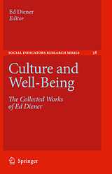 eBook (pdf) Culture and Well-Being de Alex C. Michalos, Ed Diener