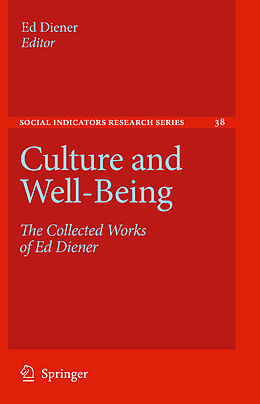 eBook (pdf) Culture and Well-Being de Alex C. Michalos, Ed Diener