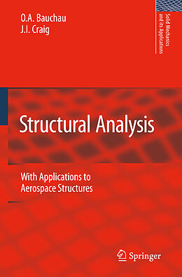 Fester Einband Structural Analysis von J. I. Craig, O. A. Bauchau