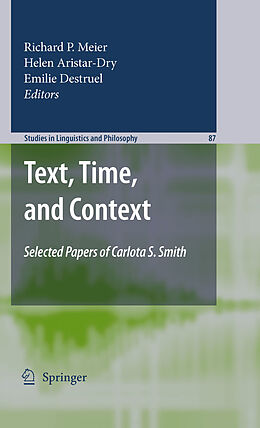 eBook (pdf) Text, Time, and Context de Emilie Destruel, Helen Aristar-Dry, Richard P. Meier