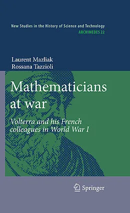 E-Book (pdf) Mathematicians at war von Laurent Mazliak, Rossana Tazzioli