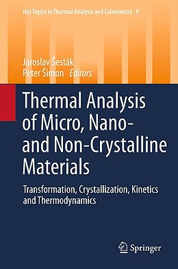 eBook (pdf) Thermal analysis of Micro, Nano- and Non-Crystalline Materials de Jaroslav esták, Peter imon