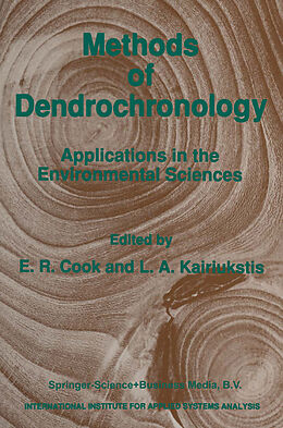 Couverture cartonnée Methods of Dendrochronology de 