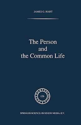 Kartonierter Einband The Person and the Common Life von J. G. Hart