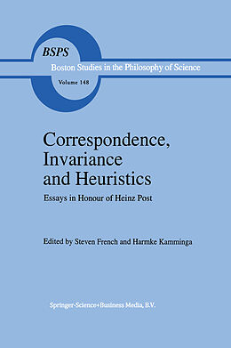 Kartonierter Einband Correspondence, Invariance and Heuristics von 