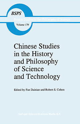 Couverture cartonnée Chinese Studies in the History and Philosophy of Science and Technology de 