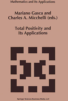 Kartonierter Einband Total Positivity and Its Applications von 