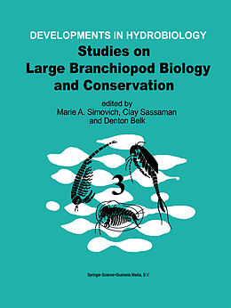 Couverture cartonnée Studies on Large Branchiopod Biology and Conservation de 
