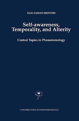 Couverture cartonnée Self-Awareness, Temporality, and Alterity de 