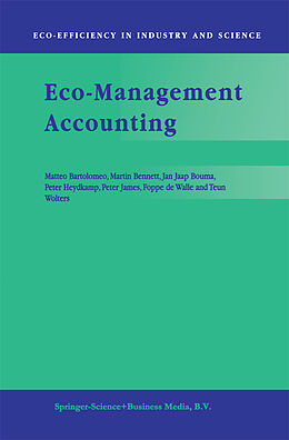 Couverture cartonnée Eco-Management Accounting de Matteo Bartolomeo, M. D. Bennett, J. J. Bouma