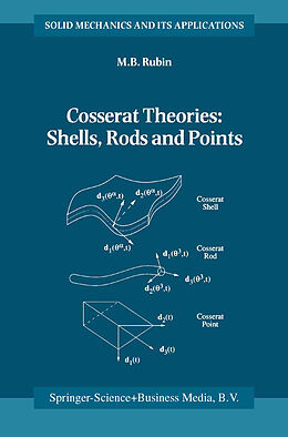 Kartonierter Einband Cosserat Theories: Shells, Rods and Points von M. B. Rubin