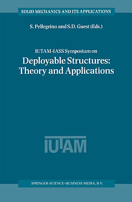 Kartonierter Einband IUTAM-IASS Symposium on Deployable Structures: Theory and Applications von 