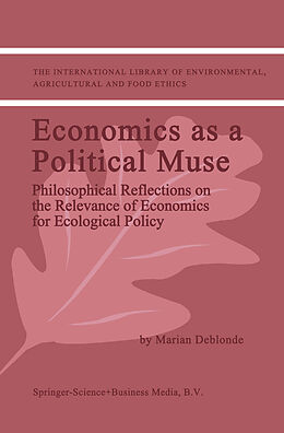 Couverture cartonnée Economics as a Political Muse de M. K. Deblonde