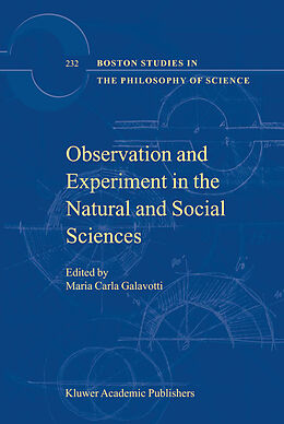 Kartonierter Einband Observation and Experiment in the Natural and Social Sciences von 
