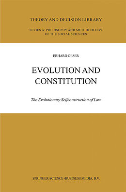 Couverture cartonnée Evolution and Constitution de E. F. Oeser