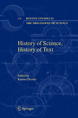 Couverture cartonnée History of Science, History of Text de 