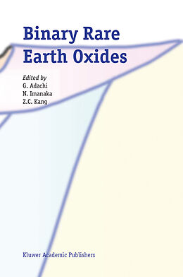 Couverture cartonnée Binary Rare Earth Oxides de 