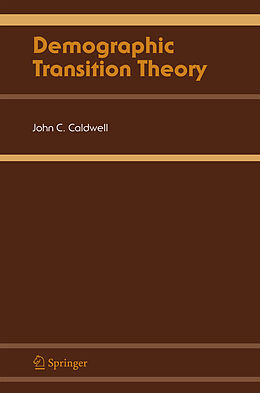 Couverture cartonnée Demographic Transition Theory de John C. Caldwell