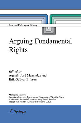 Couverture cartonnée Arguing Fundamental Rights de 