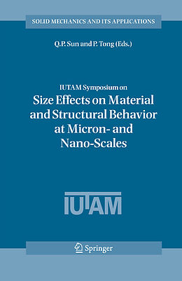 Kartonierter Einband IUTAM Symposium on Size Effects on Material and Structural Behavior at Micron- and Nano-Scales von 