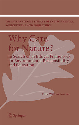 Couverture cartonnée Why care for Nature? de Dirk Willem Postma