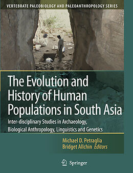 Kartonierter Einband The Evolution and History of Human Populations in South Asia von 