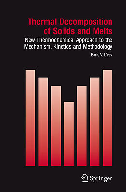 Couverture cartonnée Thermal Decomposition of Solids and Melts de Boris V. L'Vov