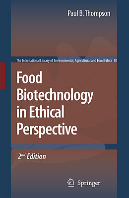 Couverture cartonnée Food Biotechnology in Ethical Perspective de 