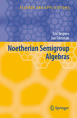Couverture cartonnée Noetherian Semigroup Algebras de Jan Okninski, Eric Jespers