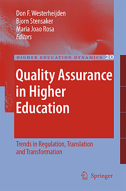 Couverture cartonnée Quality Assurance in Higher Education de 