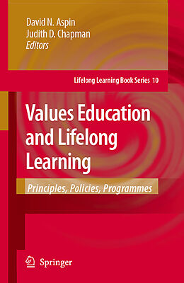 Couverture cartonnée Values Education and Lifelong Learning de 