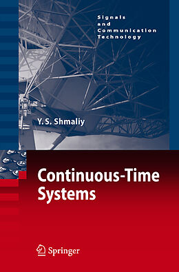 Kartonierter Einband Continuous-Time Systems von Yuriy Shmaliy
